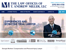 Tablet Screenshot of amillerlegal.com